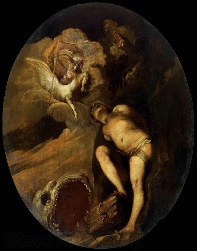 Maffei, Francesco Perseus Liberating Andromeda France oil painting art